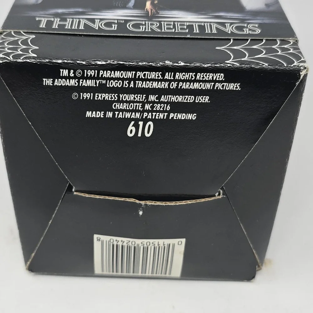Vintage Addams Family Thing™️ Greetings Jack-in-the-box 1991 - RARE!
